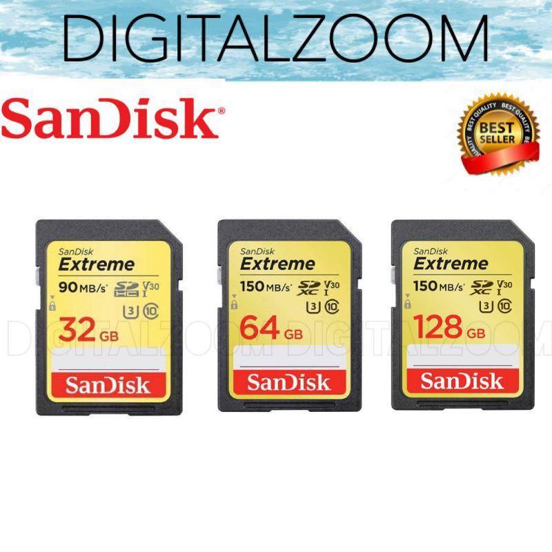 Memory Sandisk Extreme Sd 32Gb 64Gb 128Gb - Memory Sandisk - Memory Card Sandisk