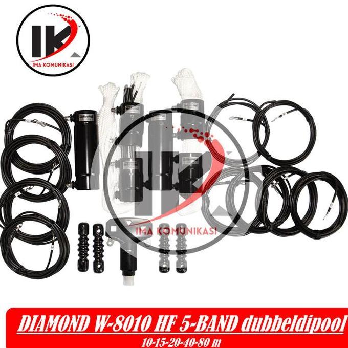 Diamond W8010 Dipole Antenna Ori 3.5/7/14/21/28MHz Antena Balun W-8010