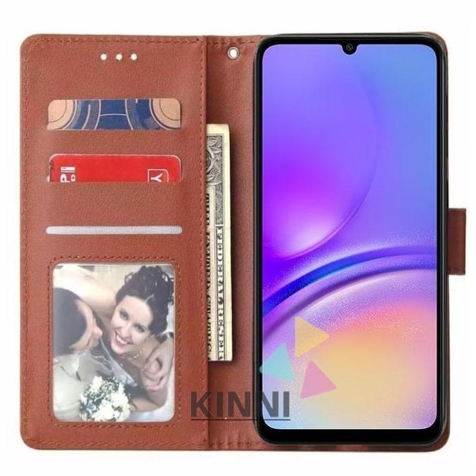 Case Samsung Galaxy A05 Wallet Case Kulit - Casing Dompet Case Wallet