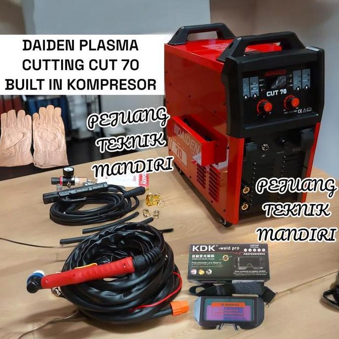 Terjangkau Mesin Plasma Cutting Daiden Cut 70 Built In Kompresor / Mesin Las Potong Plasma Daiden Cu