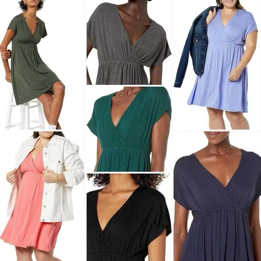 NEW Dress Big Size Amazon Essentials Women Waisted Mini Dress (L130-150)