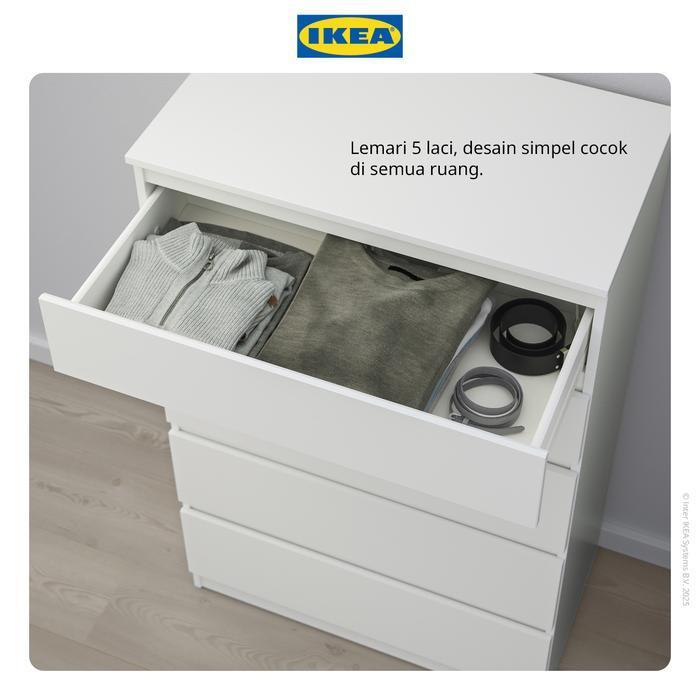 IKEA KULLEN Lemari 5 Laci Putih Minimalis 70x112 cm Furniture