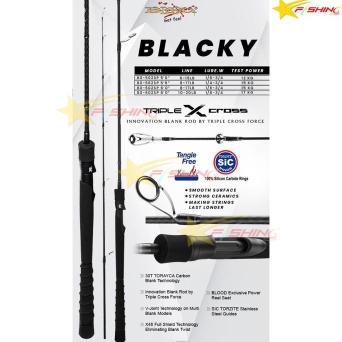 TERMURAH - Stars Fishing BLOOD-X Joran Pancing Blood-X Blacky Carbon Mancing Galatama Kolam 165 180 