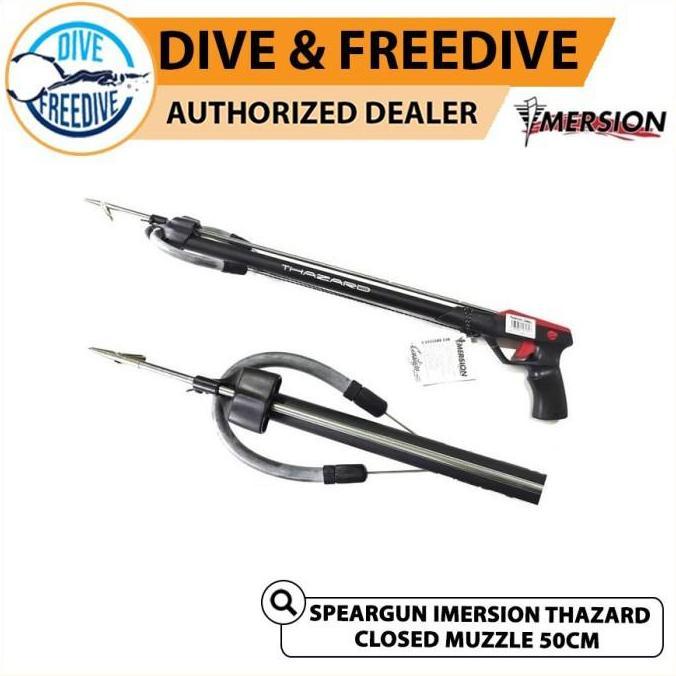 TERMURAH - Speargun Imersion Thazard Panah Ikan Closed Muzzle Spearfishing 50cm