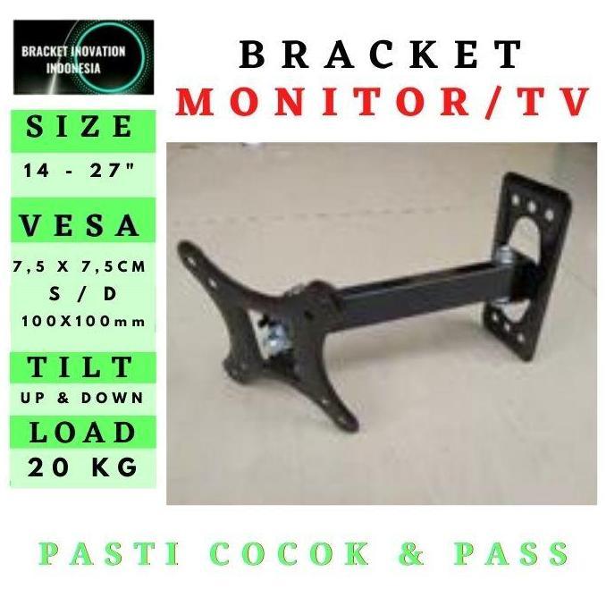 bracket monitor/tv braket tv/monitor breket tv/monitor 14-27 inch
