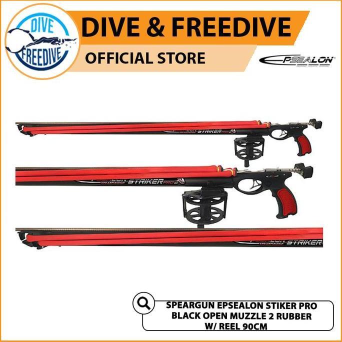 TERBARU - Speargun Striker Pro Tembak Panah Ikan Epsealon Rubber Reel 90 cm