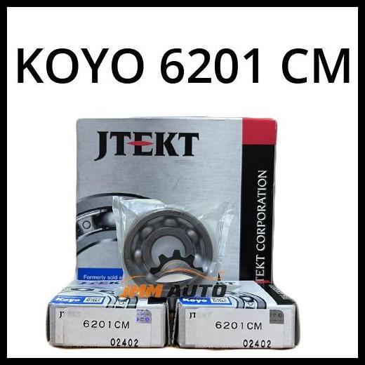 DISKON BEARING KOYO 6201 POLOS TANPA TUTUP LAHER KOYO ORIGINAL JAPAN 6201 CM