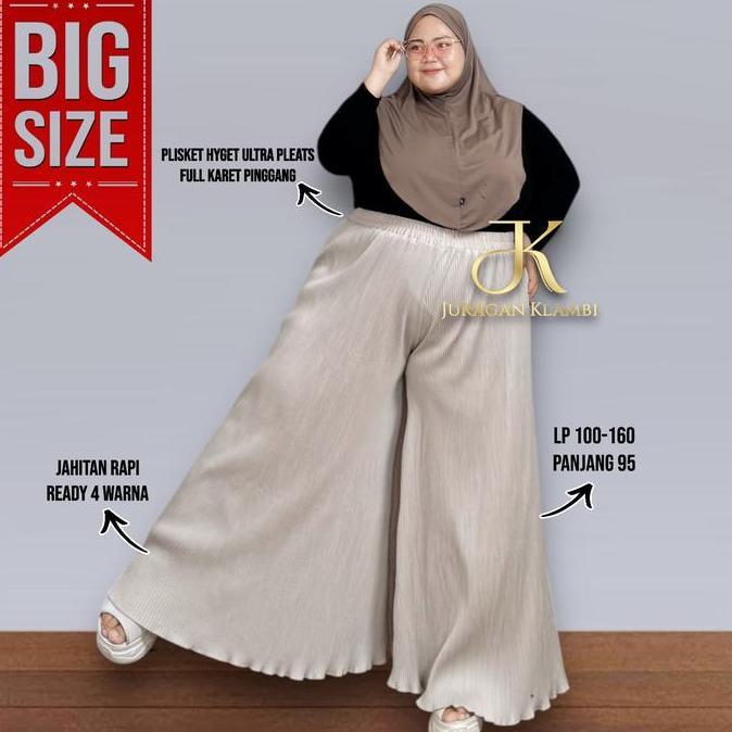 READY Bawahan Plisket Kulot dan Rok Pants Jumbo Free Bross By Juragan Klambi Wanita Muslim Dewasa G0