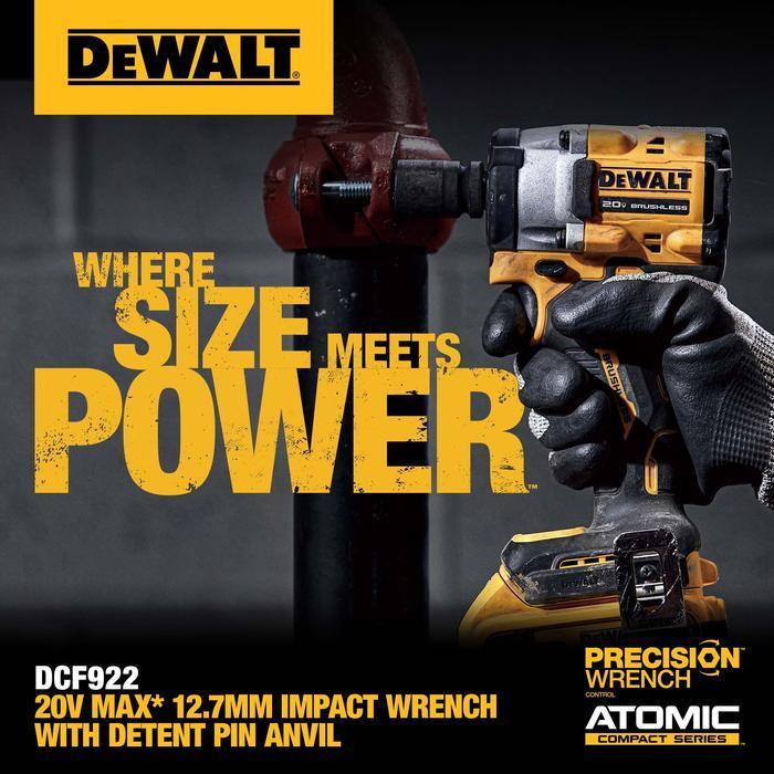 Dewalt Compact Impact Wrench / Kunci Impact Baterai 18/20 V DCF922M2