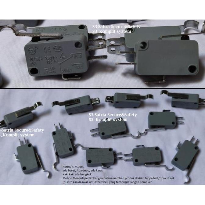 Murah Microswitch Limit Micro Switch Mikro Mikrolimit Bengkok Lengkung