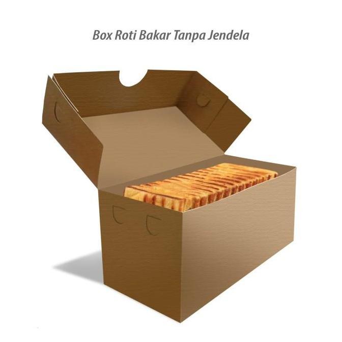 Box Roti Bakar - Dus Roti Bakar Bandung - KRAFT COKLAT