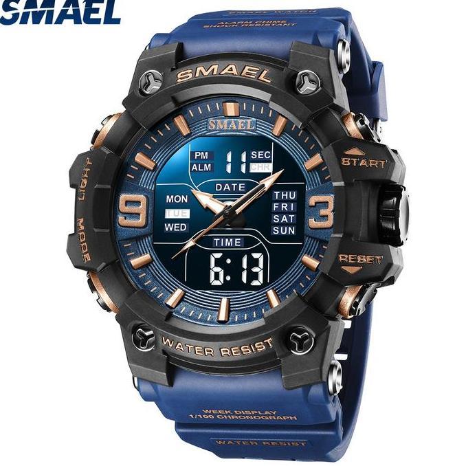 Jam Tangan Analog Digital SPORT Pria Wanita  Merk SMAEL 8049