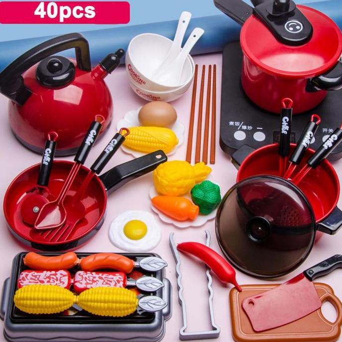 Mainan Dapur Anak Kitchen Set Masak Masakan Mainan Dapur Cooking Set Mainan Anak Perempuan Mainan Ma