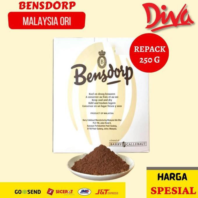 Bensdorp Malaysia "QUEEN ANNA" / Bensdrop Coklat Bubuk repack 250gr