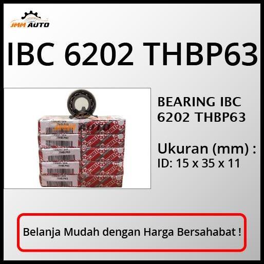 TERBARU BEARING IBC 6202 THBP63 HIGH SPEED BEARING GERMANY ORIGINAL IBC 