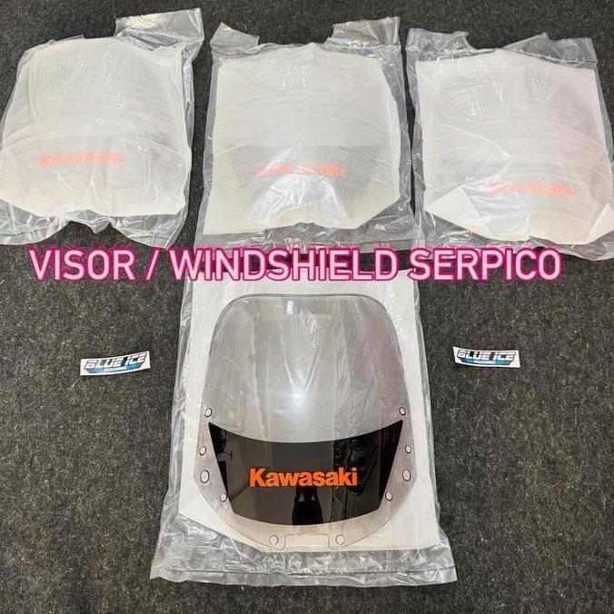 Serpico Visor Windshield Wind Shield Tameng Fairing Kaca Windshield Serpico Kawasaki Serpico High Qu