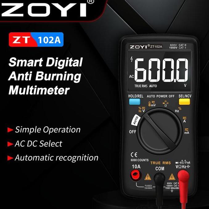 ZOYI ZT-102A Upgrade Auto Multimeter Digital Avometer Multitester Ori