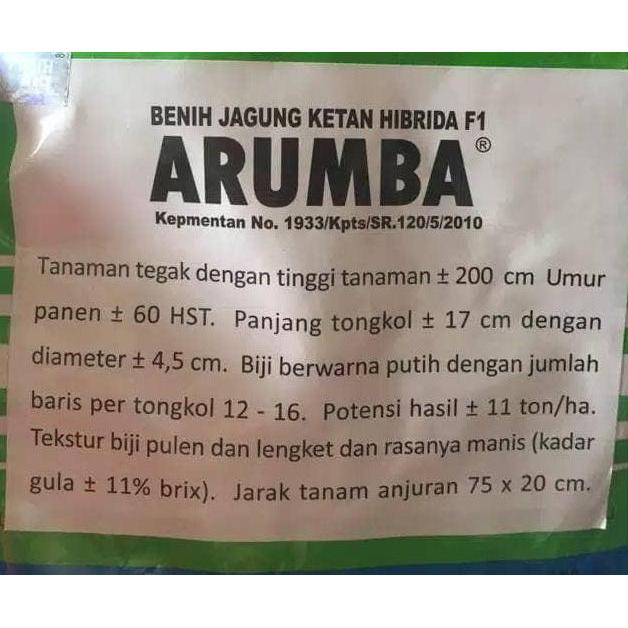 benih / bibit jagung pulut manis ARUMBA