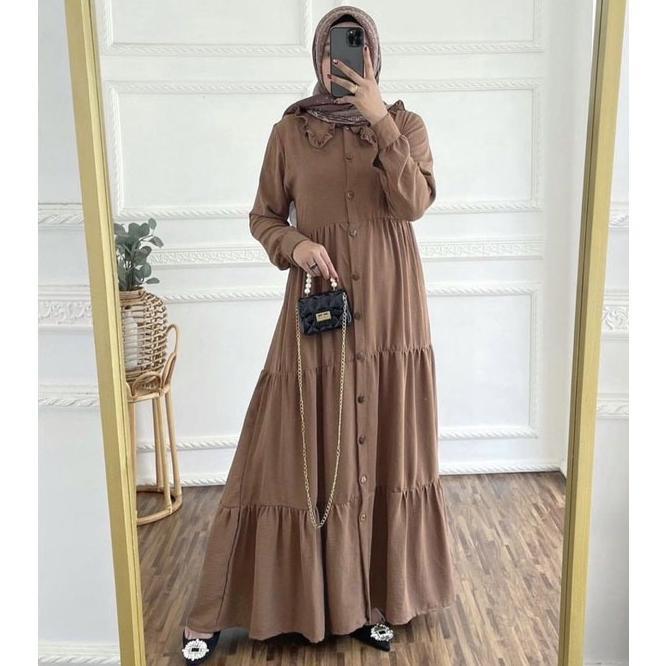 Gamis Wanita Tirani Dress Hyget Super Crinkle