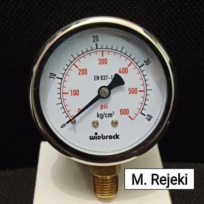 Murah Pressure Gauge Wiebrock En 837-1 - 40 Kg