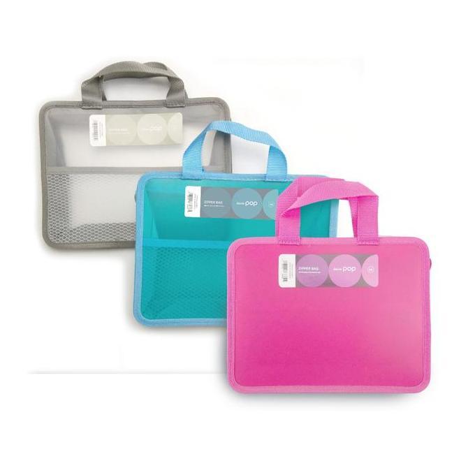 Wellply- Map Plastik Resleting Zipper File A5 Daiichi Pop