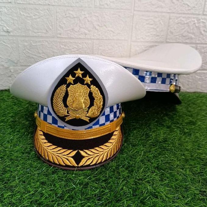 Topi PET LANTAS PAMEN POLRI / PET LANTAS PAMEN POLISI / PET POLANTAS PAMEN POLRI