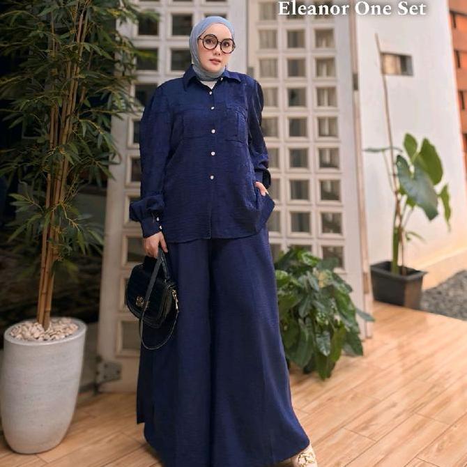 Eleanor set by baenetta setelan celana+kemeja