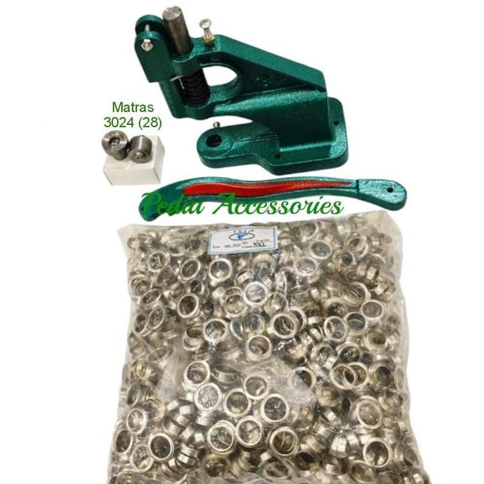 Paket Alat Pasang Handpress MataAyam Eyelet Banner Spanduk 16mm(3024)