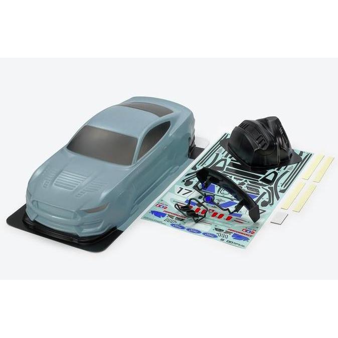 Tamiya RC Body Set Ford Mustang GT4 Corsa Gray Painted - 47485