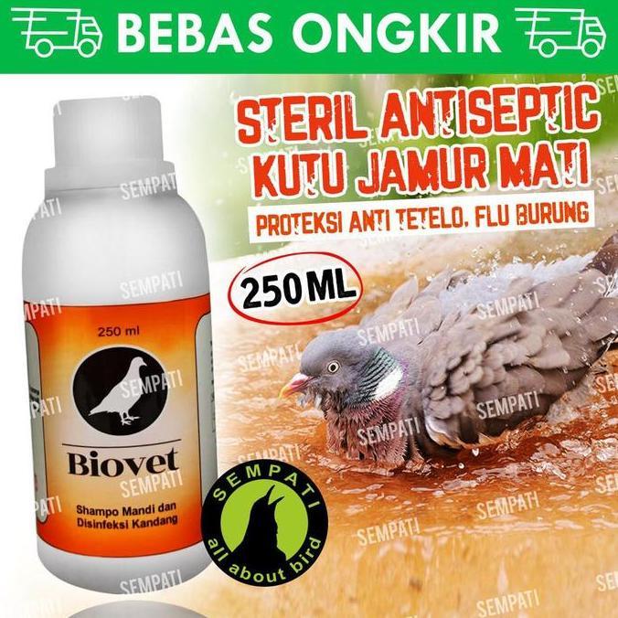 Kicaudor- Shampo Burung Biovet Vitarest Sampo Merpati Disinfektan Kandang Shmbi