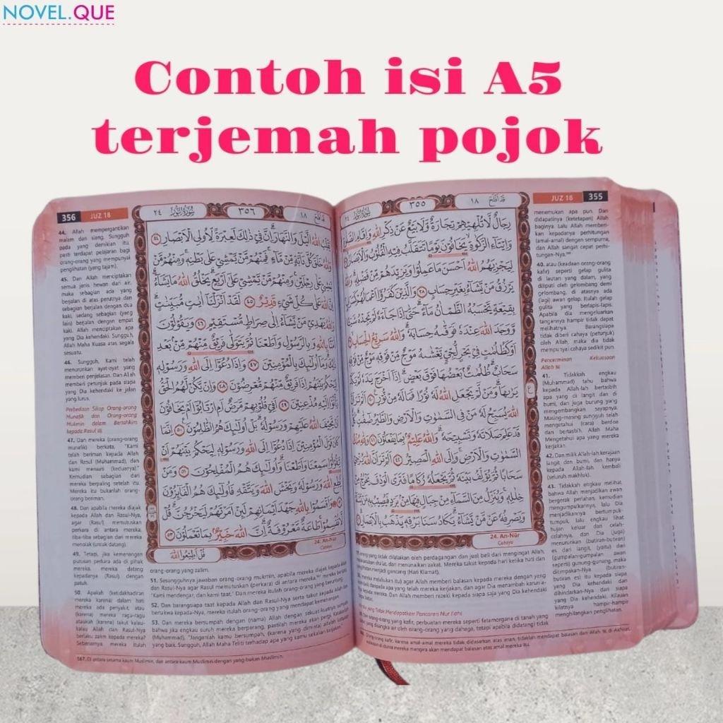 Al Quran A5/A6 Terjemah Non Terjemah Custom Nama Rekomendasi Hadia Quran Hafalan