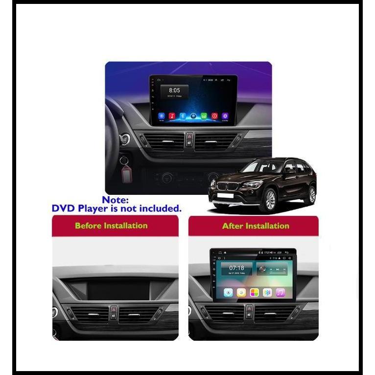 DISKON FRAME HEADUNIT ANDROID 10 INCH BMW X1 2010 - 2014 