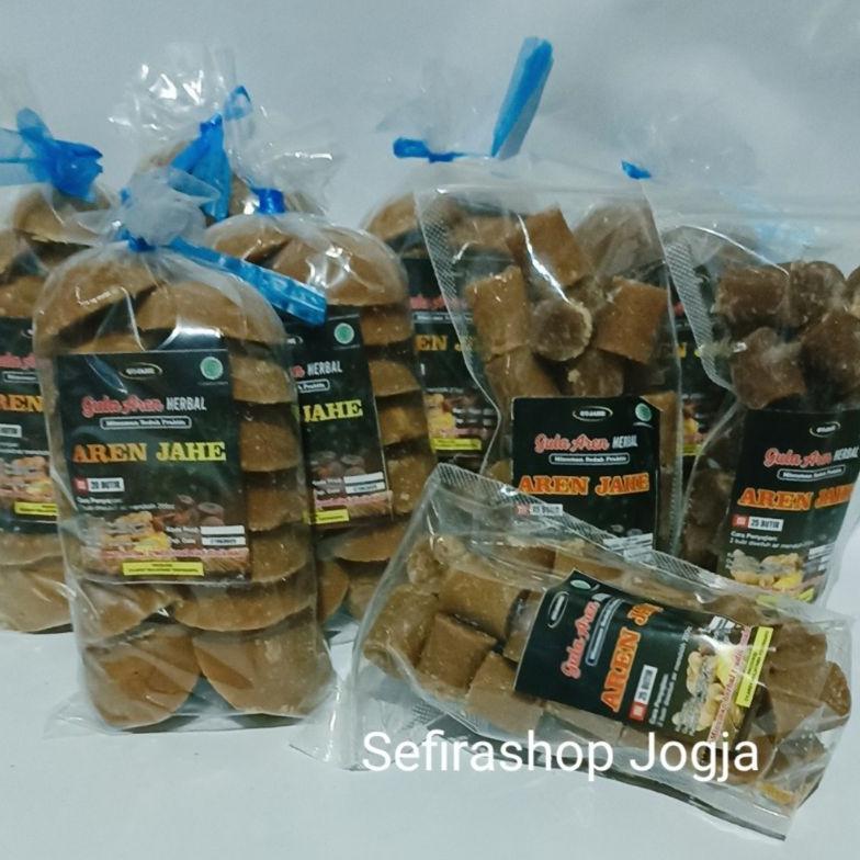 Gujahe | Gula Aren Rasa Jahe Kemasan 500 Gram & Pounch Isi 25 Pcs / Wedang Gula Jawa Aren / Minuman 