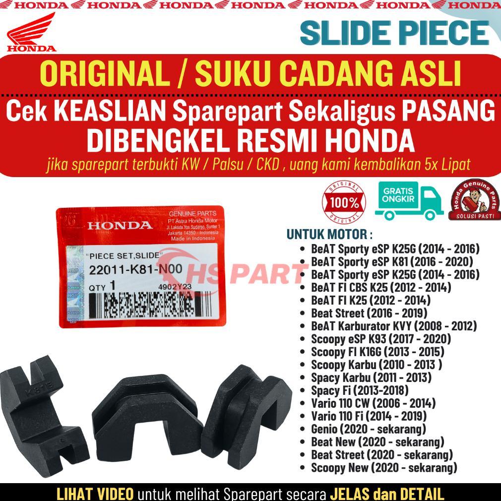 Slider Slide Piece Genio Beat New Beat Street Scoopy New Original , Slide Piece Genio Original , Sli