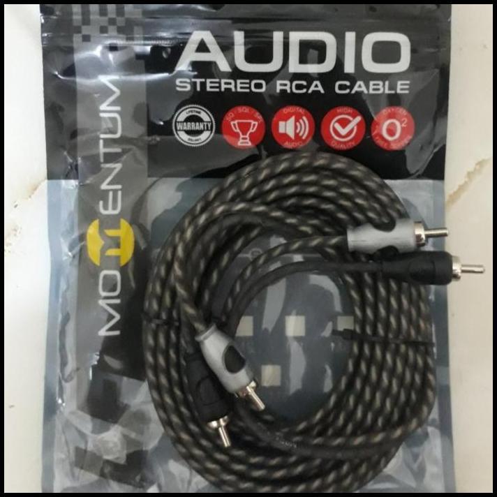 DISKON KABEL RCA MOMENTUM TYPE LF / RCA MOMENTUM HITAM 