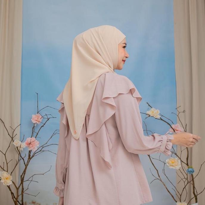 DS94 - Hijab Segiempat Inner Instan Hana Shawl Muslim Cantik Syari