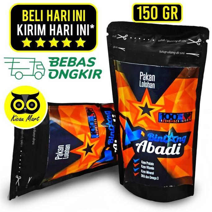 Kicaudor- Pakan Lolohan Burung Lovebird Sunconure Beo Parrot Bintang Abadi 150Gr