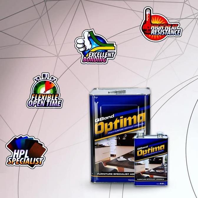 Murah Lem Kuning Optima / Qbond Optima / Lem Kuning Qbond
