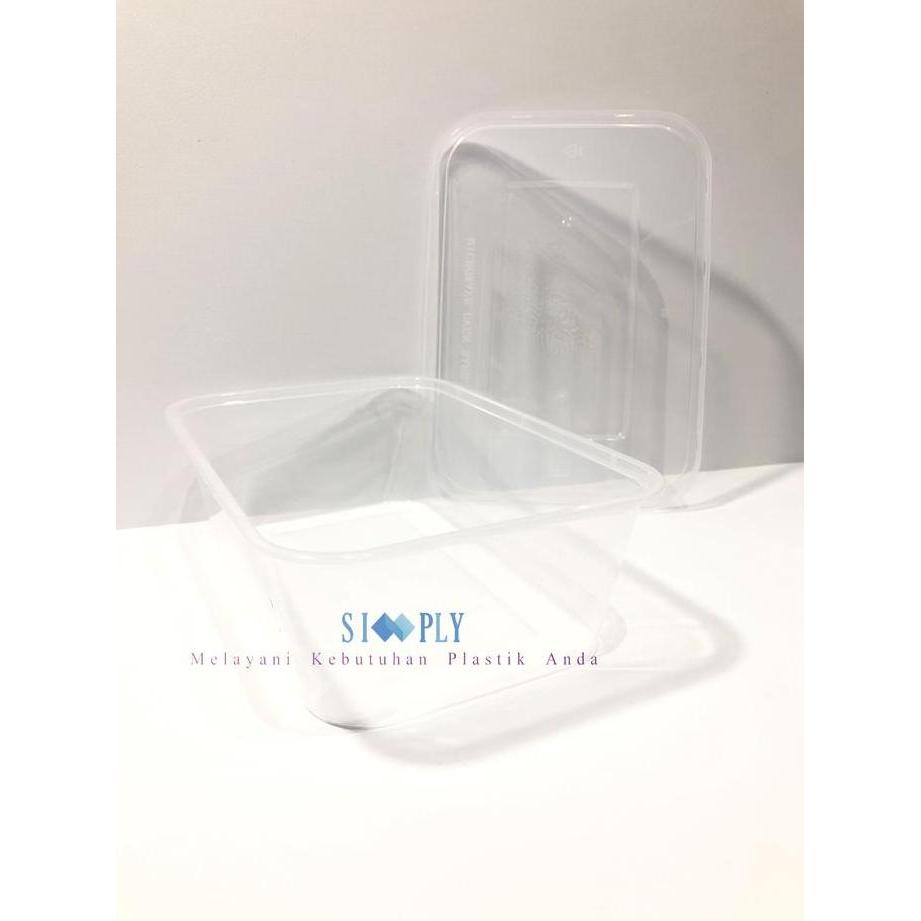 Packingpac- Kotak Makan Plastik Thinwall Dm 750Ml / Libra 750Ml Rec