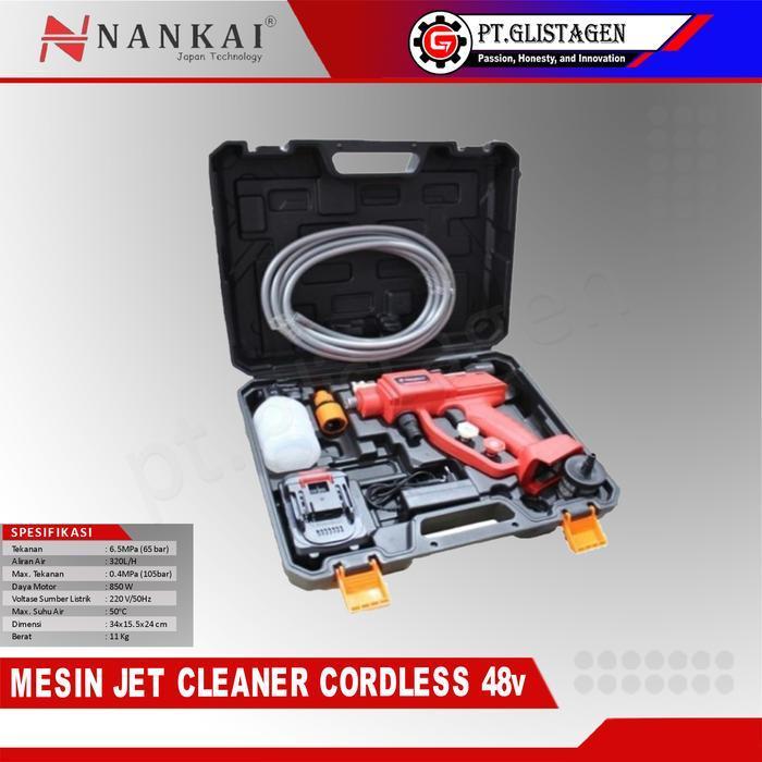 Mesin Jet Cleaner Cordless Baterai 48Volt / Mesin cuci Motor Mobil AC