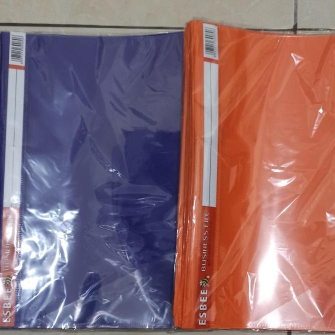 Wellply- Selusin Ada Kantong Snelhecter Map Plastik F4 Business File