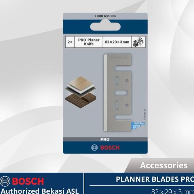Grosir Bosch Mata Ketam / Serut Hss  Planer Blade Pro (Isi 2 Pcs)