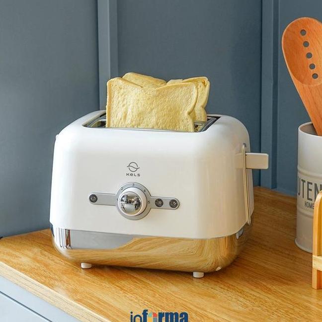 Informa Kels Harwin Toaster Putih Pemanggang Roti Alat Panggang Pembakar Mesin Roti Perangkat Dapur