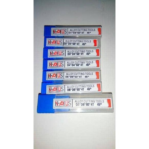 Sale Paket Endmill Murah 1 Set Isi 7 Pcs...Endmill Diameter 1-8 Mm
