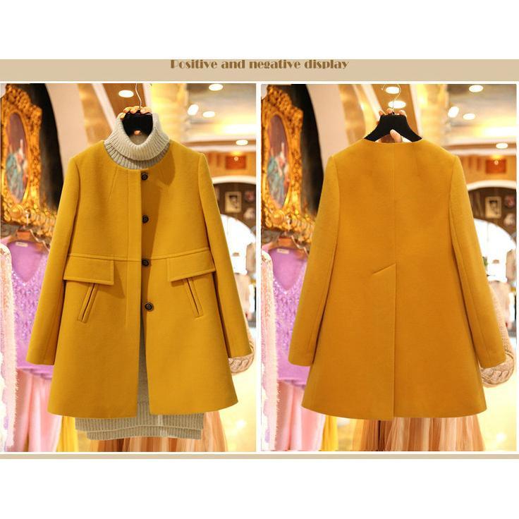 TERMURAH Jaket Jas Mantel Korea Wanita OURPLACE27 Ukuran Jumbo Mantel Pollar Wanita Longgar Trench C