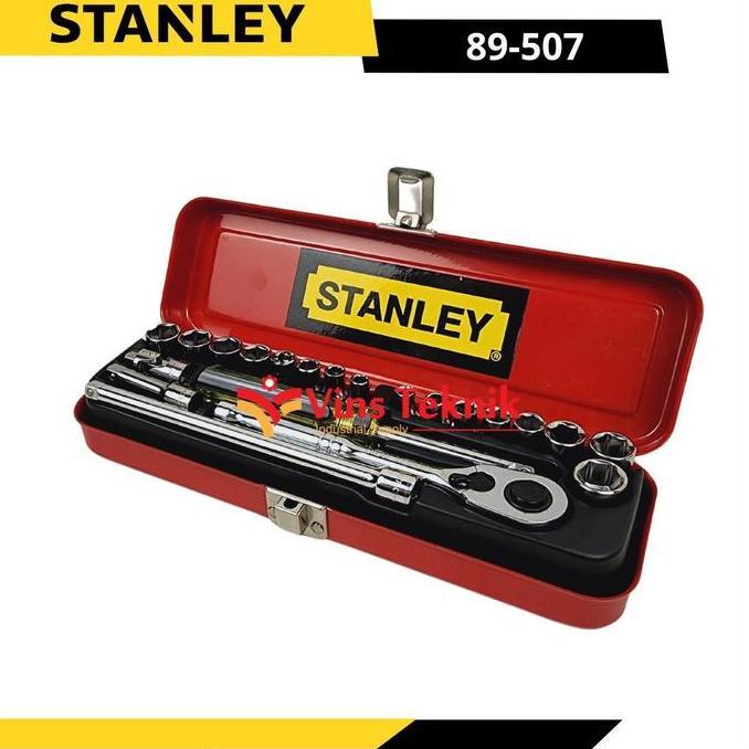 Murah Stanley 89-507 Imperial Socket Kunci Shock Stanley Set 21Pcs 1/4" 6Pt