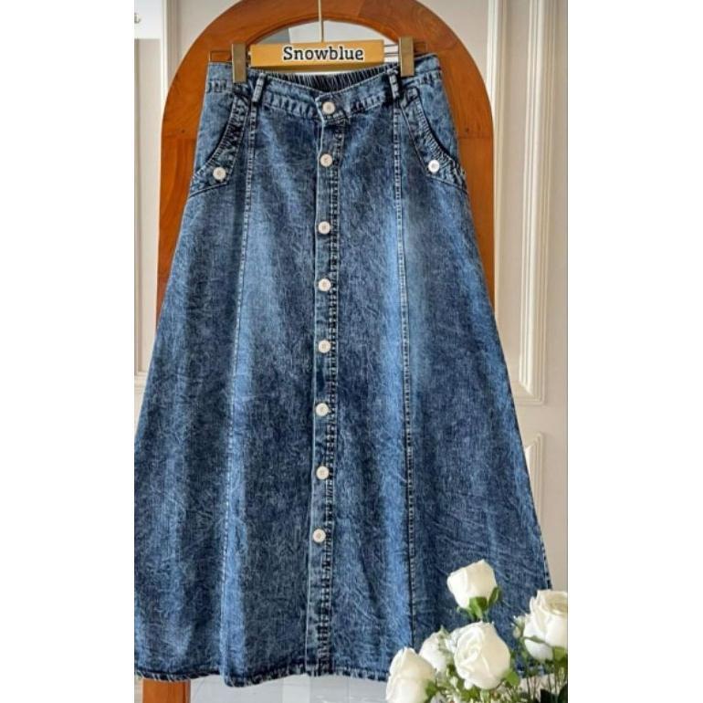 NEW PRODUCT ROK COKLAT,ROK PUTIH,ROK HITS PANJANG,nessie skirt, rok  panjang jins, rok cewek, rok ko