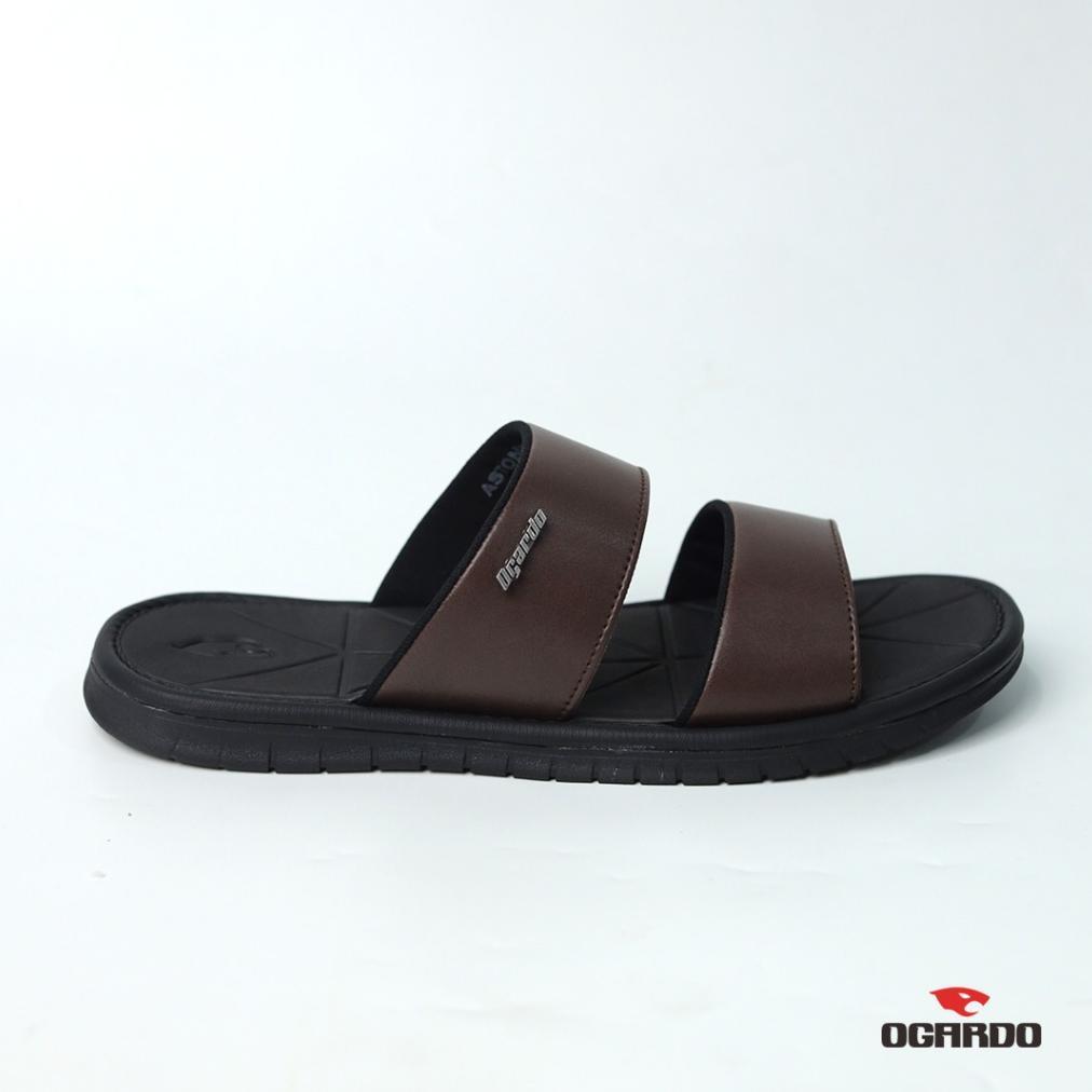 Sandal Kulit Sintetis Ogardo ASTON 02 Pria Dewasa, Ringan & Elegan Sandal pria