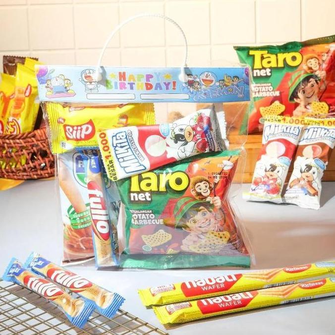 (10 Pax) Paket Snack Ulang Tahun Anak - Bingkisan Hampers Ultah Promo Lebaran