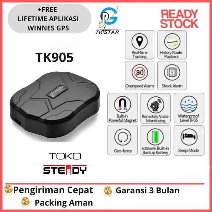 GPS Tracker Tkstar TK 905 TK905 TK 915 TK915 TK918 TK 918 TK Star Lacak Mobil Truk Magnet Batere Pel